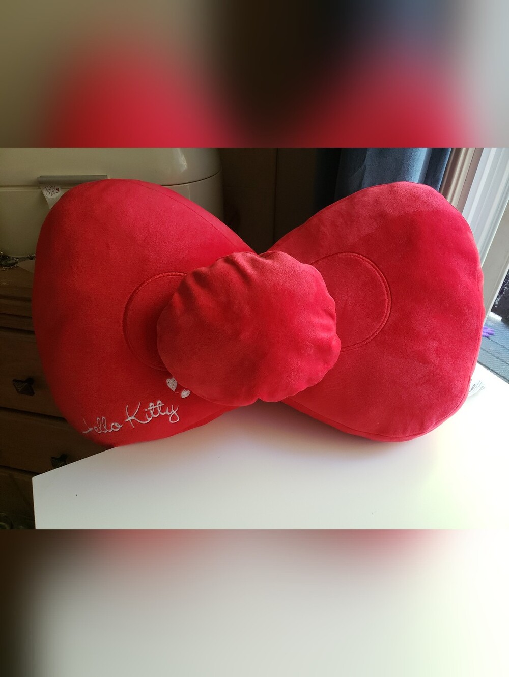 Sanrio Hello Kitty Red Bow Plush Pillow